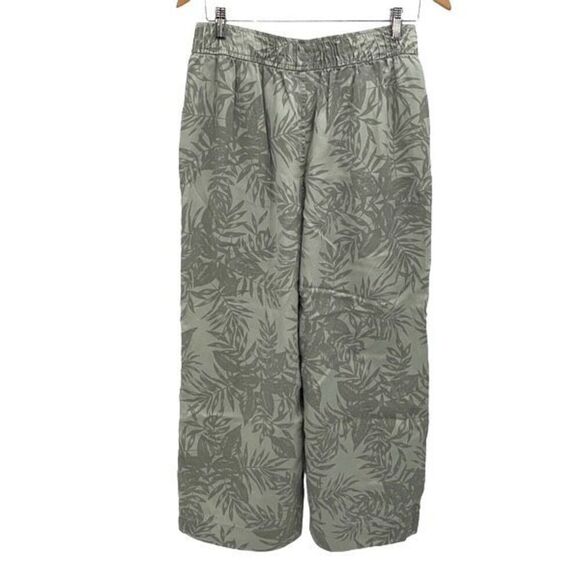 C & C California Womens Tropical Palm Trees Print Wide-Leg Lyocell Pants Medium - Picture 3 of 10